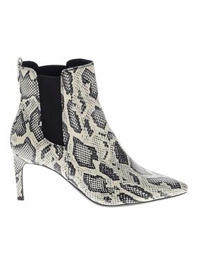 NWT! Calvin Klein Snakeskin Reptile Print High Heel Ankle Boots. Size 9.5.